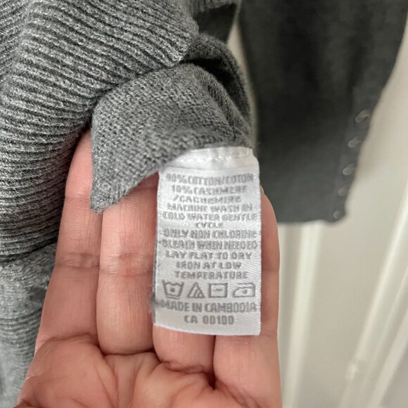 Cotton/Cashmere Cardigan - Picture 6 of 8